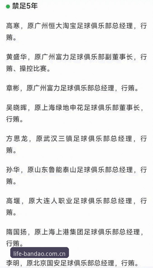 资深用户分享：透过半岛体育官网看足协第三批禁足名单，中国足球反腐进入深水区